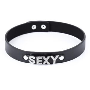 Coleira Choker BDSM escrita sexy