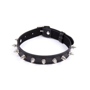 Coleira Choker BDSM com spikes