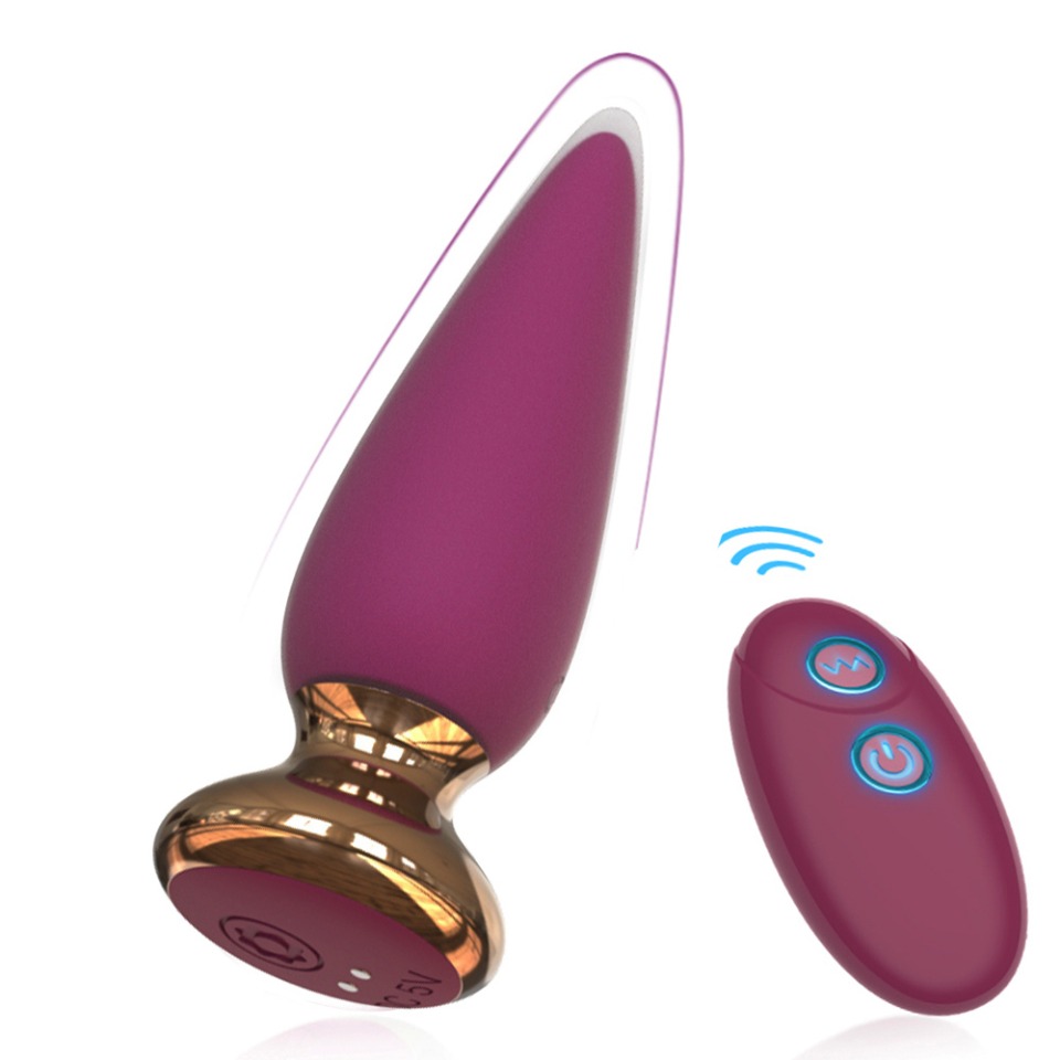 vibrador plug anal massageador de próstata com controle remoto