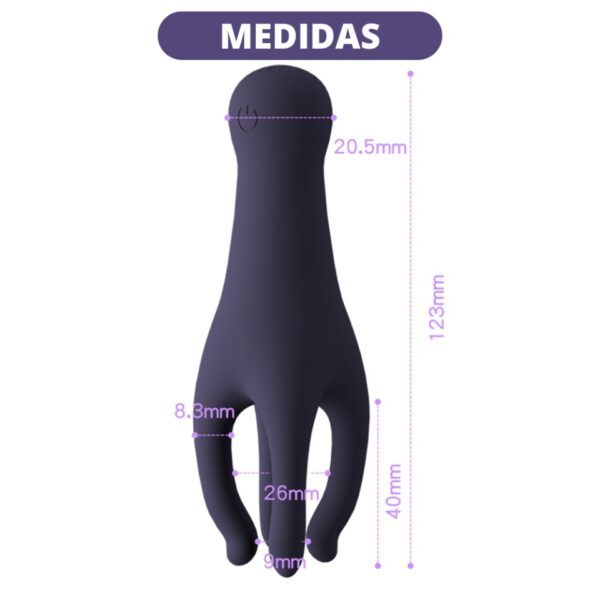 vibrador masturbador masculino massageador intimo peniano com medidas: 2,5cm de largura por 12,3cm de altura