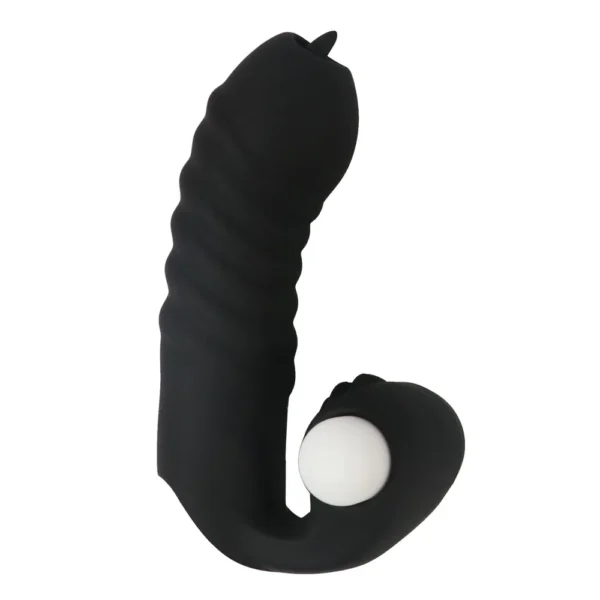 vibrador de dedo cor preta